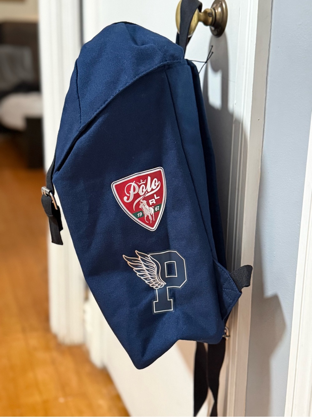 Navy Blue Ralph Lauren Fragrances Drawstring Backpack (NWOT) - Picture 4 of 13
